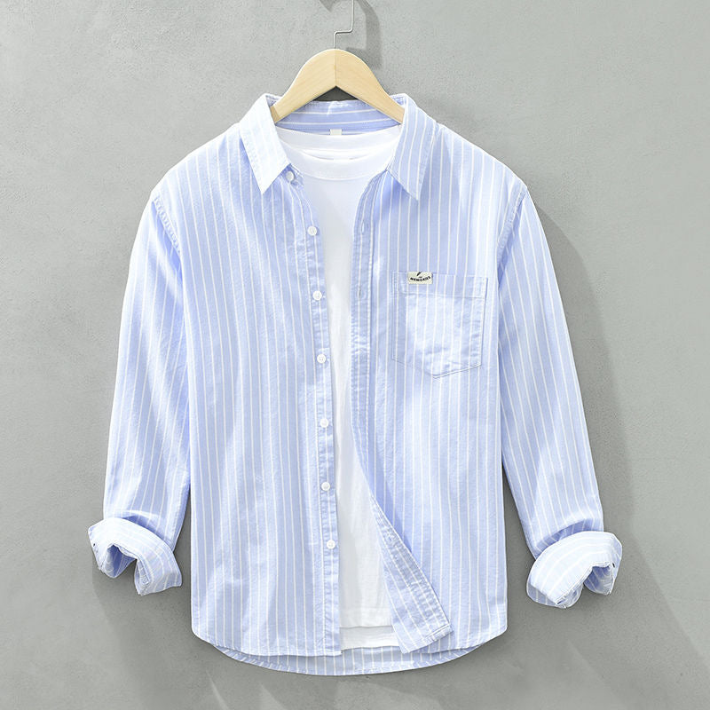 Women's Chic Spring Top – Elegant Striped Design