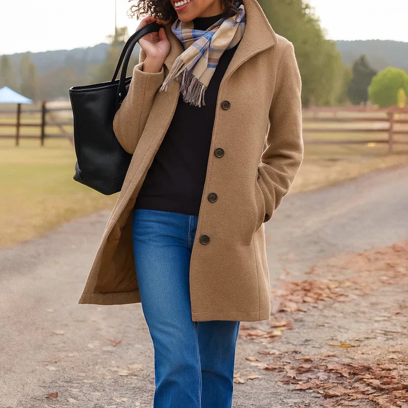 Women's Chic Spring Coat – Refined Elegant Design
