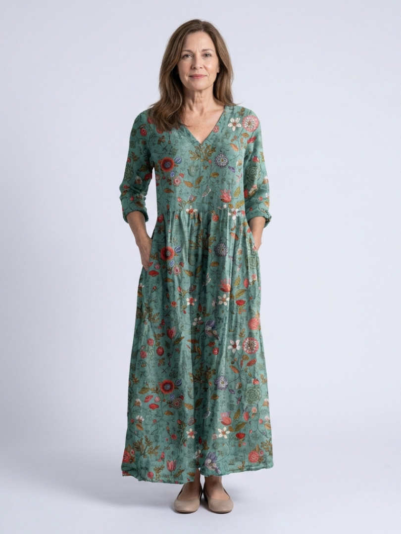 Women's Elegant Lightweight Maxi Dress – Easy Everyday Piece