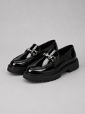 Men’s Chunky Sole Loafers – British Style Slip-On Shoes