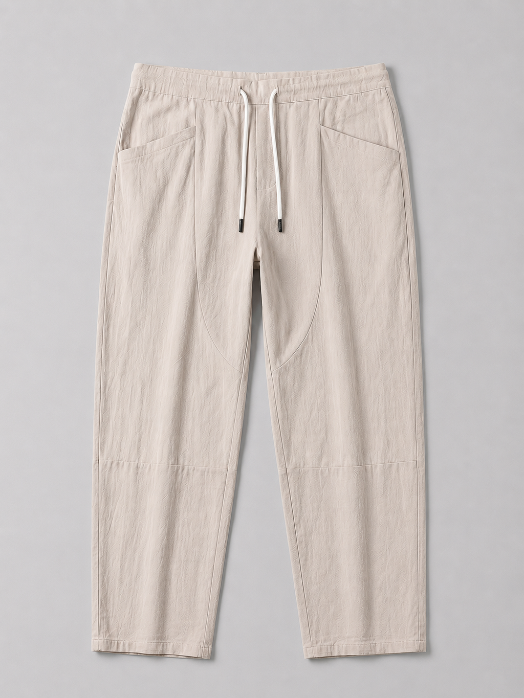 Men’s Drawstring Cropped Trousers – Relaxed Fit Summer Style