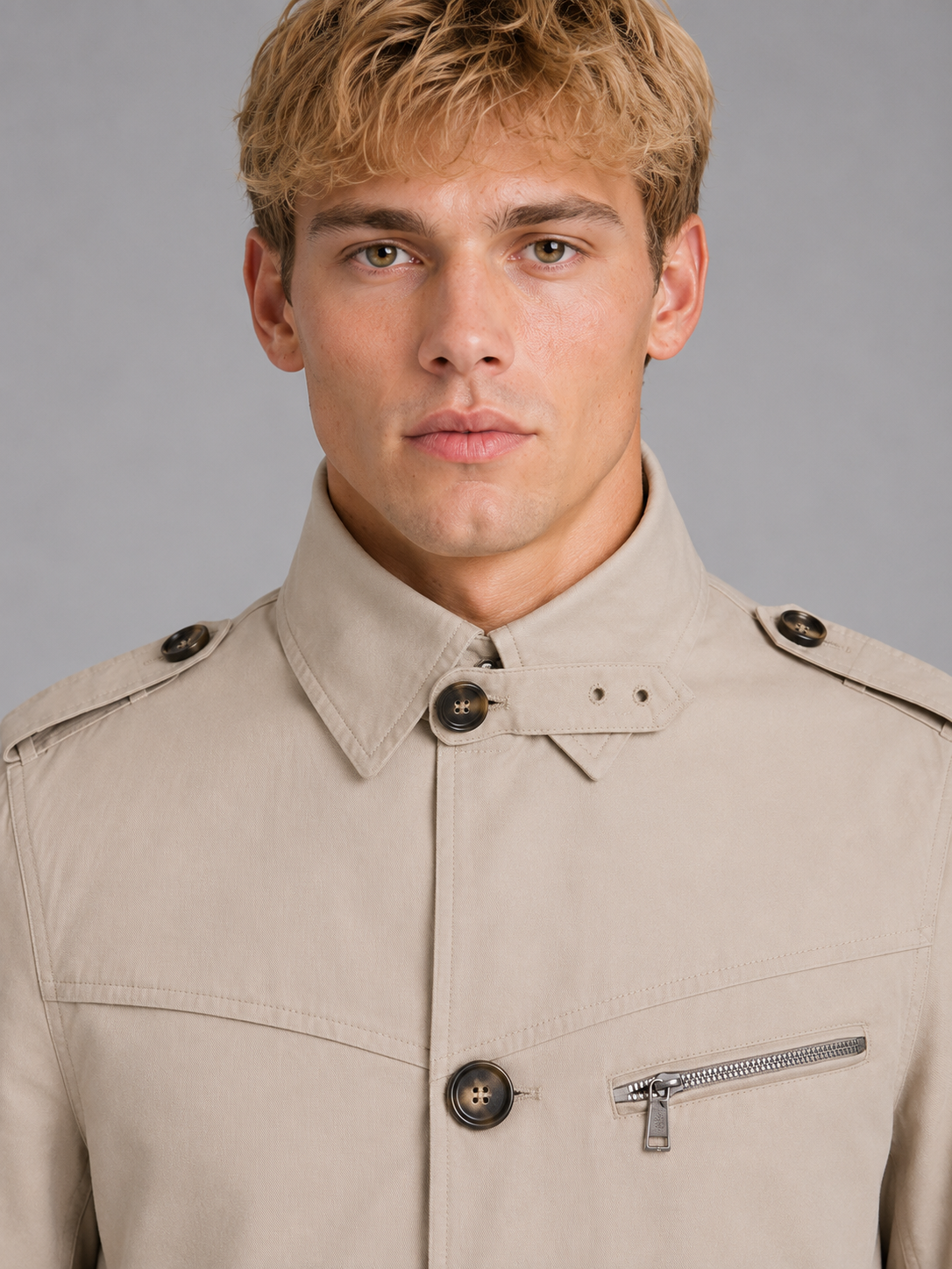 Men's Double Breasted Trench Coat – Classic Belted Overcoat