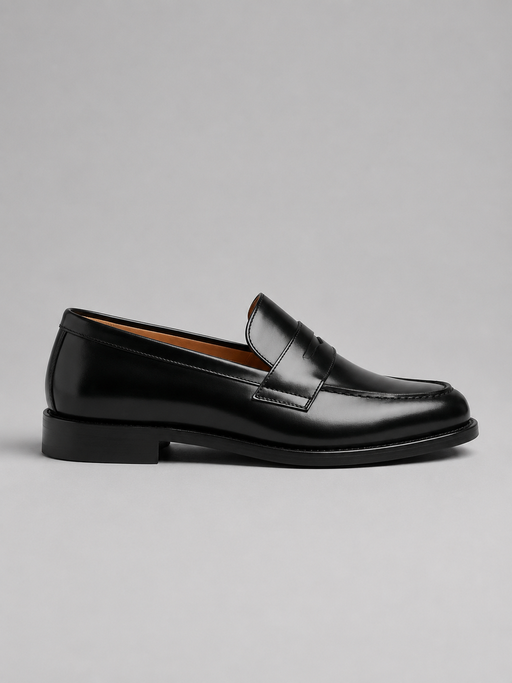 Men’s Leather Penny Loafers – Classic Formal Smart Casual Shoes