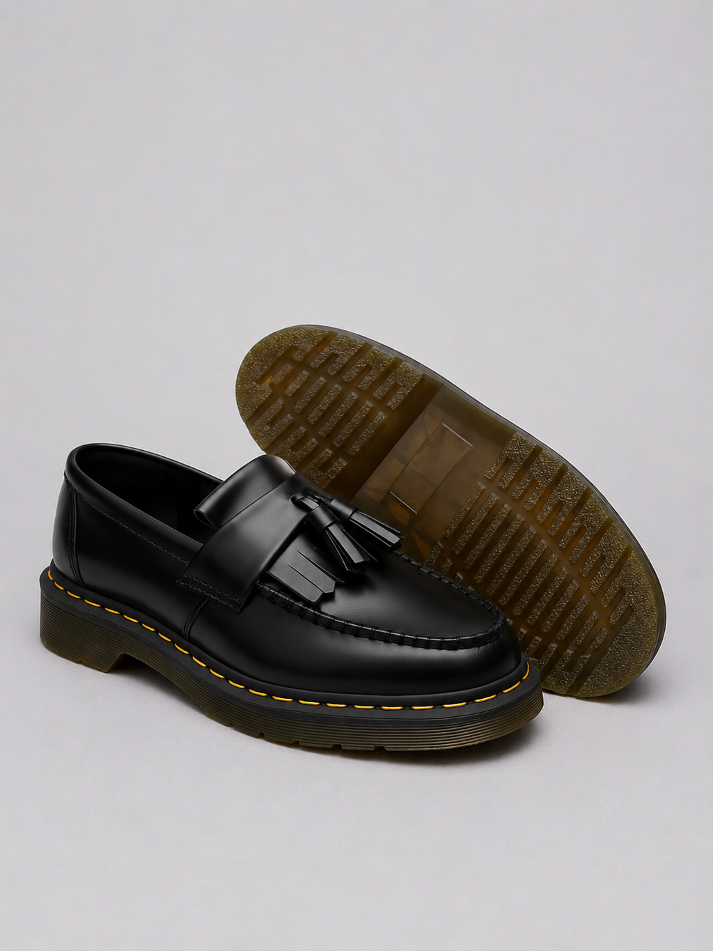 Men’s Leather Tassel Loafers – Smart Casual Slip-On Shoes