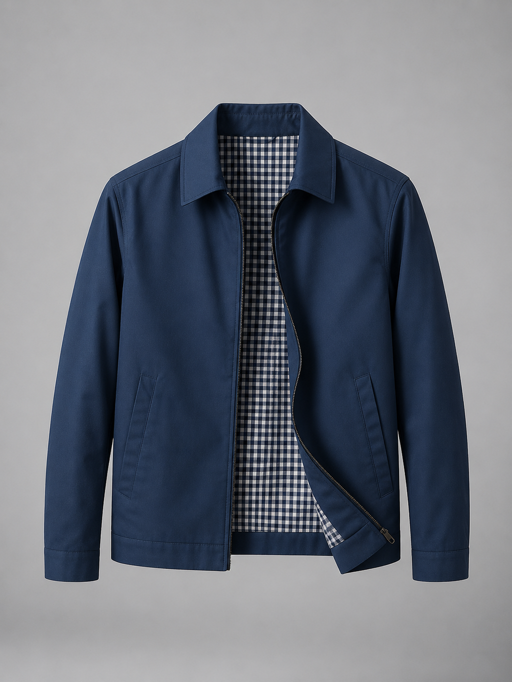 Men’s Lightweight Zip Jacket – Smart Casual British Style