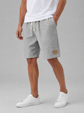 Men’s Linen Look Comfort Shorts – Lightweight Elastic Waist Summer Style