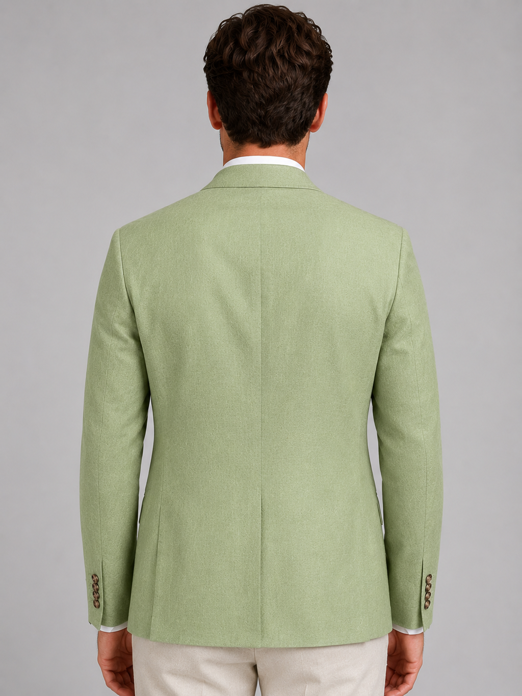 Men’s Linen Look Summer Blazer – Smart Casual Tailored Fit
