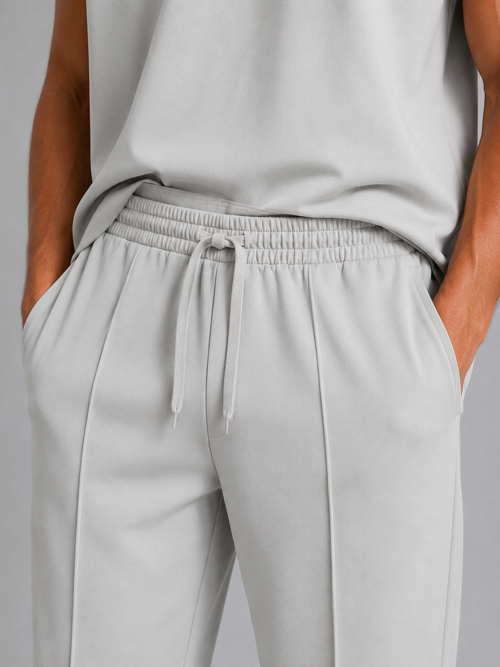 Men's Sleeveless Top & Wide Leg Trouser Co-Ord Set – Relaxed Fit