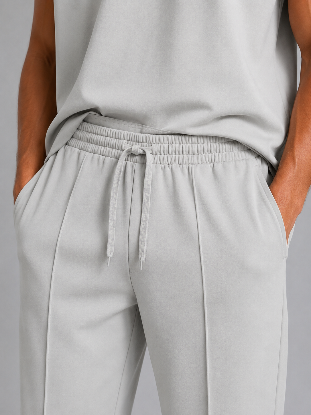 Men's Sleeveless Top & Wide Leg Trouser Co-Ord Set – Relaxed Fit