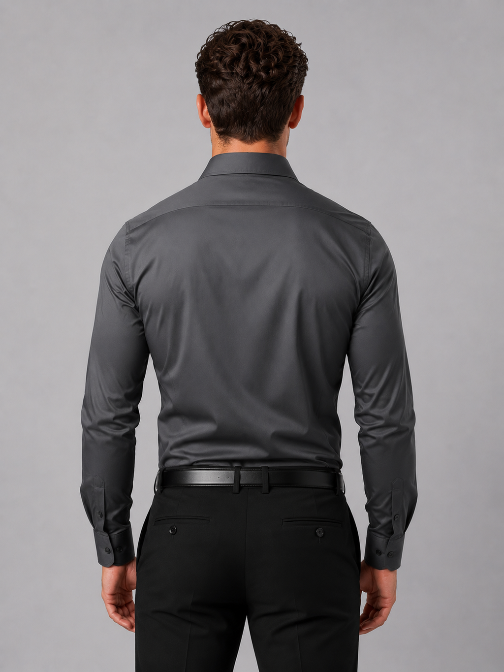 Men's Slim Fit Dress Shirt – Long Sleeve Smart Formal Shirt