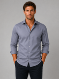 Men’s Slim Fit Stretch Dress Shirt – Smart Business Formal Style