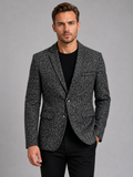 Men’s Slim Fit Tailored Blazer – Smart-Casual Structured Jacket