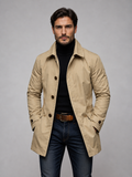 Men’s Tailored Classic Coat – Structured Smart-Casual Jacket