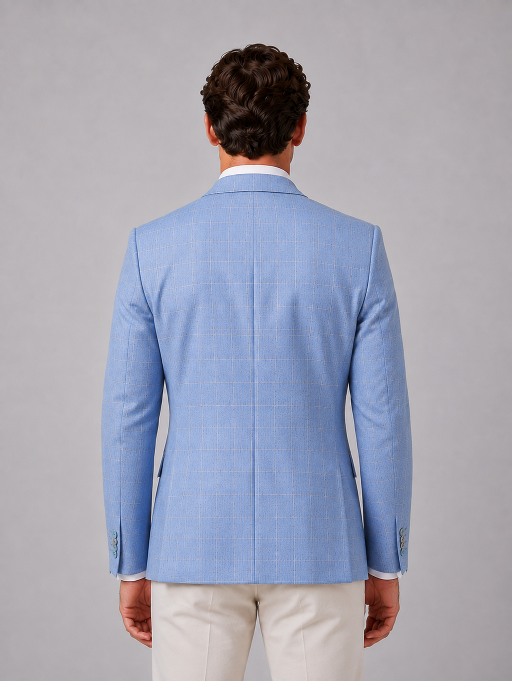 Men's Tailored Windowpane Blazer – Smart Tailored Jacket