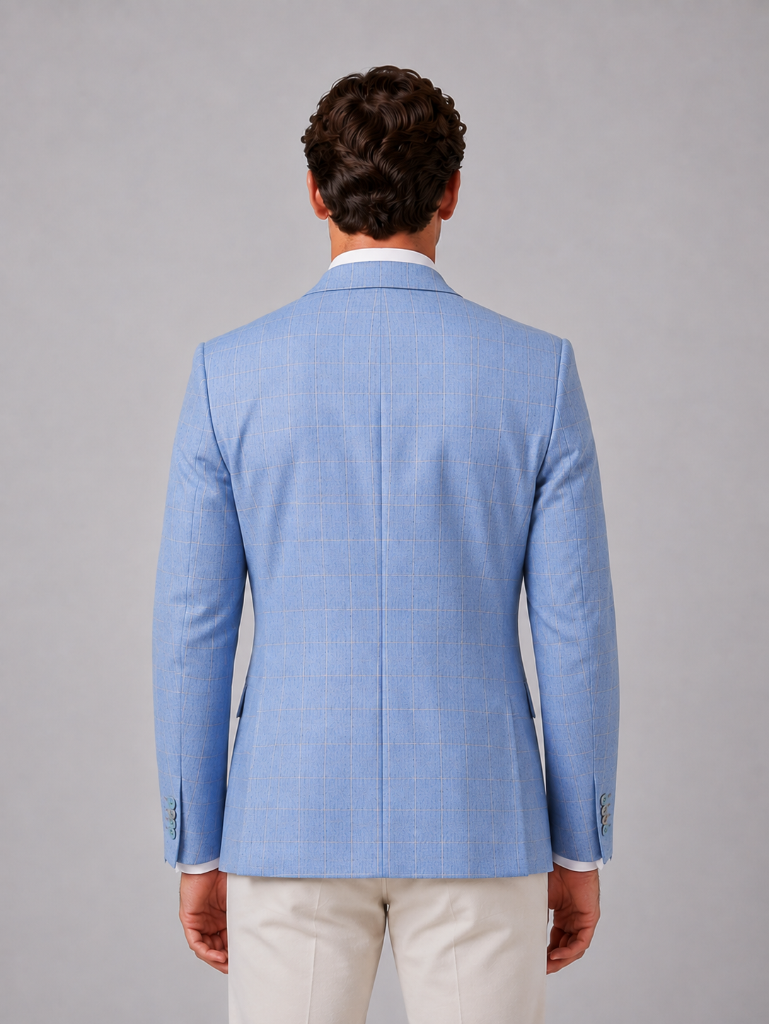 Men's Tailored Windowpane Blazer – Smart Tailored Jacket