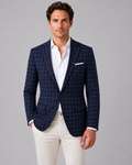 Men's Tailored Windowpane Blazer – Smart Tailored Jacket