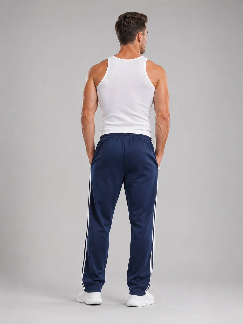 Men's Track Pants with Pockets – Relaxed Fit Sport Trousers