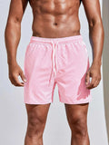 Men’s Striped Swim Shorts – Quick-Dry Fit
