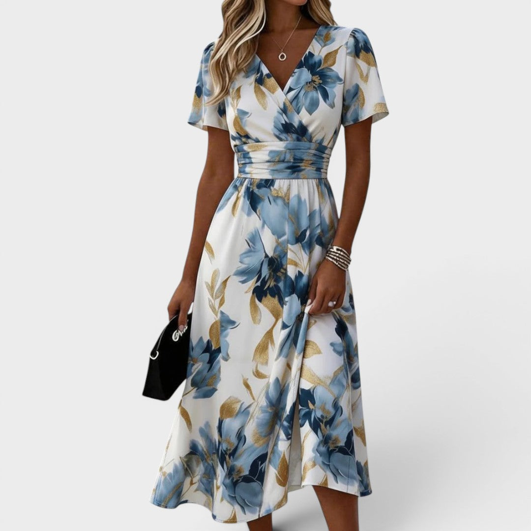 Women's Elegant Floral Dress – Lightweight Comfortable Style