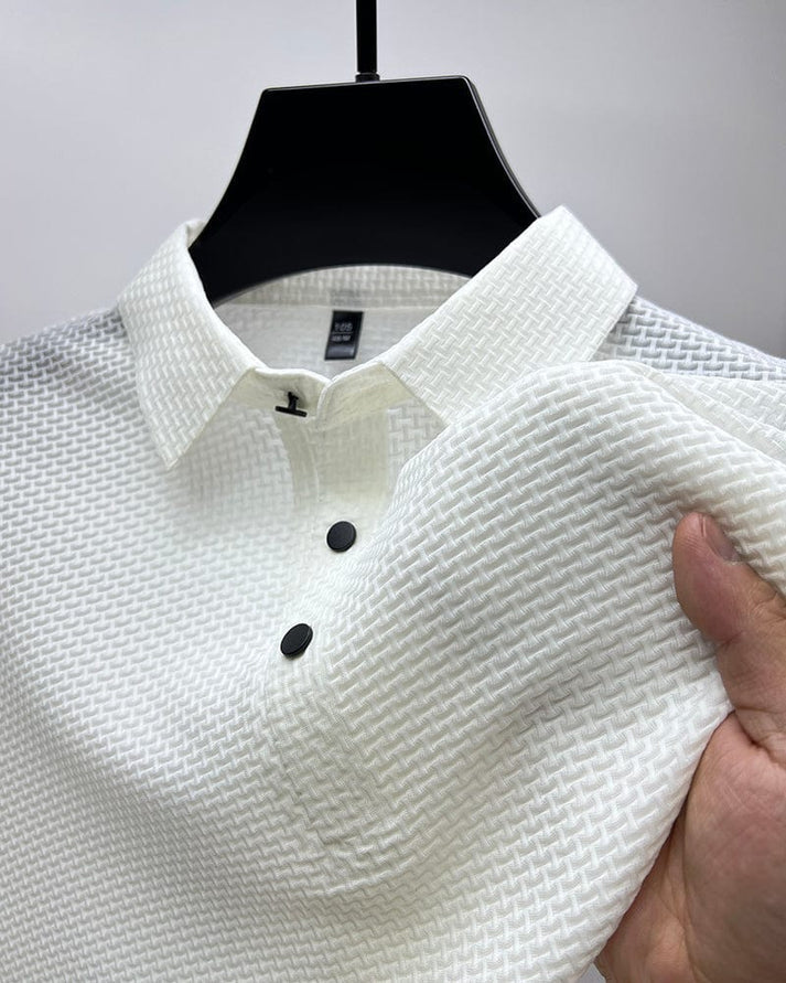 Men's Elegant Breathable Polo Shirt – Modern Timeless Design
