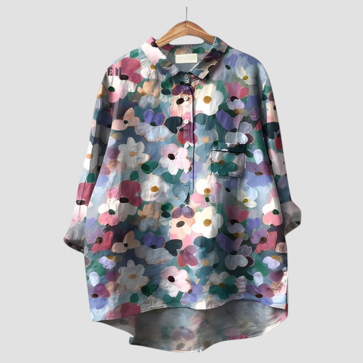 Women's Floral Lightweight Blouse – Elegant Printed Design