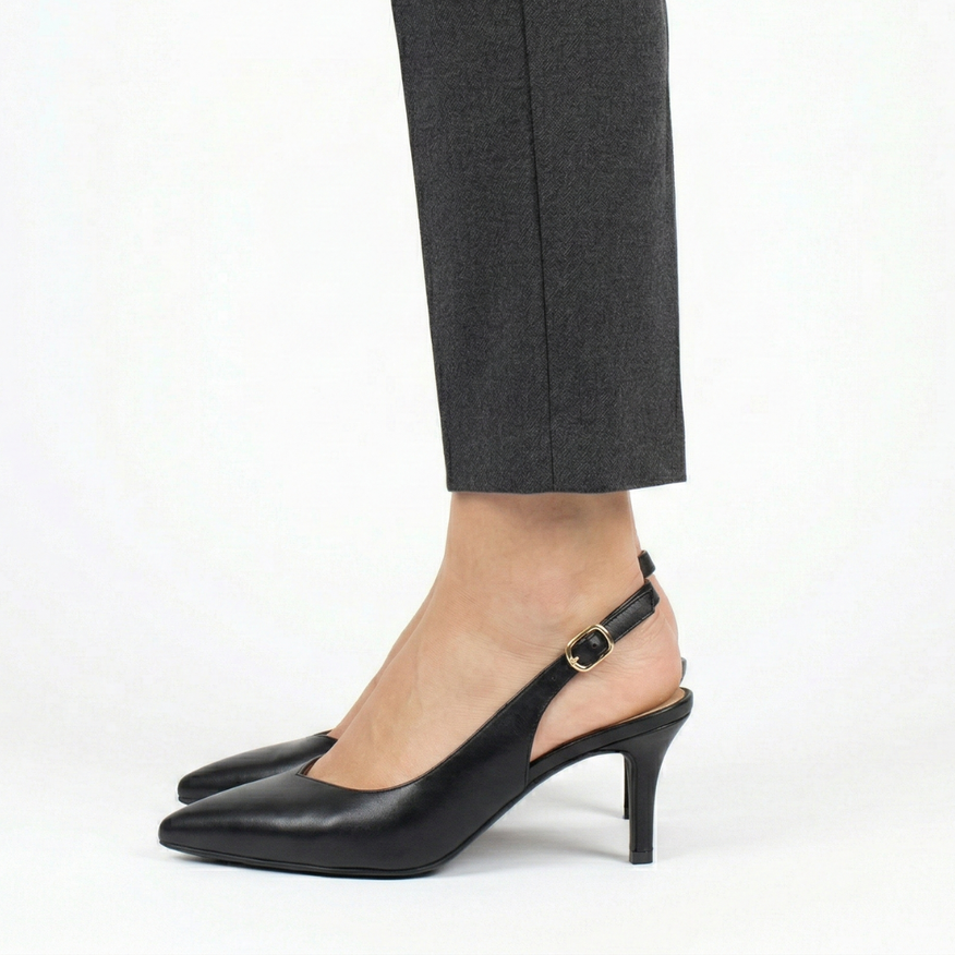Women's Heeled Timeless Court Shoes – Comfortable Classic Finish