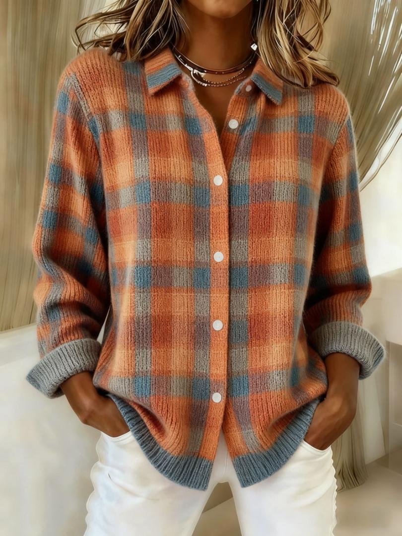 Women's Knitted Comfortable Cardigan – With Pockets Warm Design