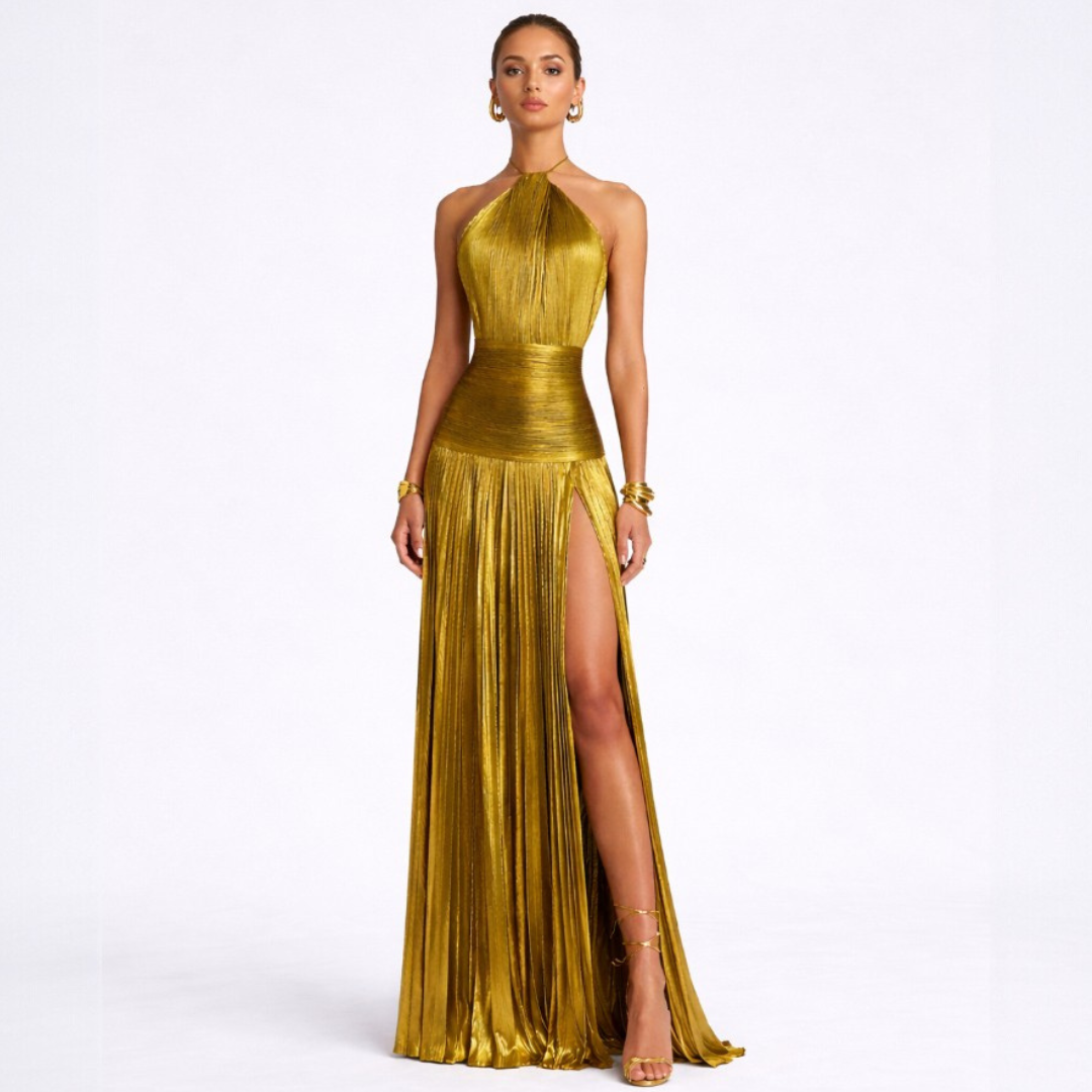 Women's Spring Refined Maxi Dress – Flowing Elegant Style