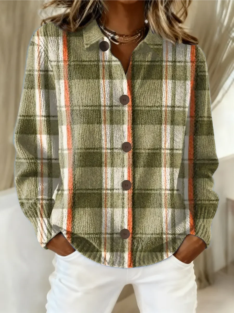 Women's Denim Warm Cardigan – Elegant Knitted Design