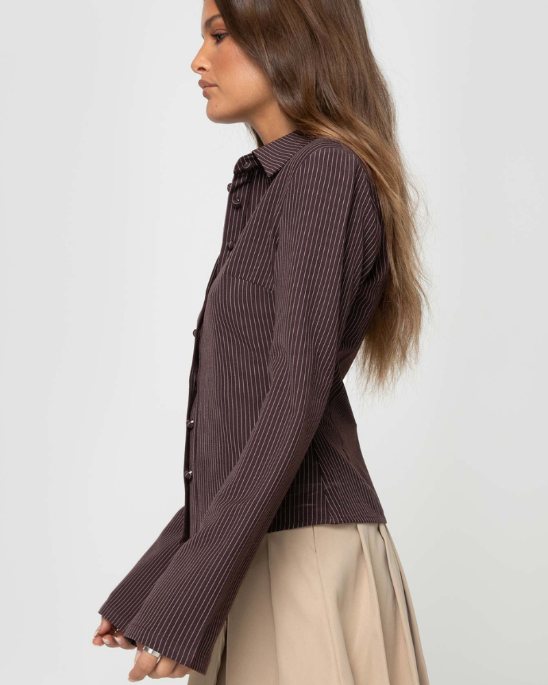 Women's Classic Striped Shirt – Timeless Elegant Design
