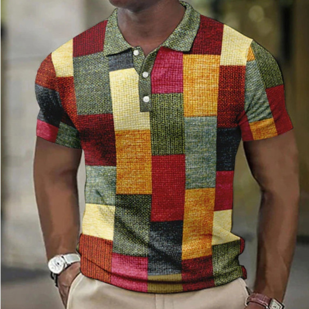 Men's Classic Modern Polo Shirt – Elegant Stretch Design