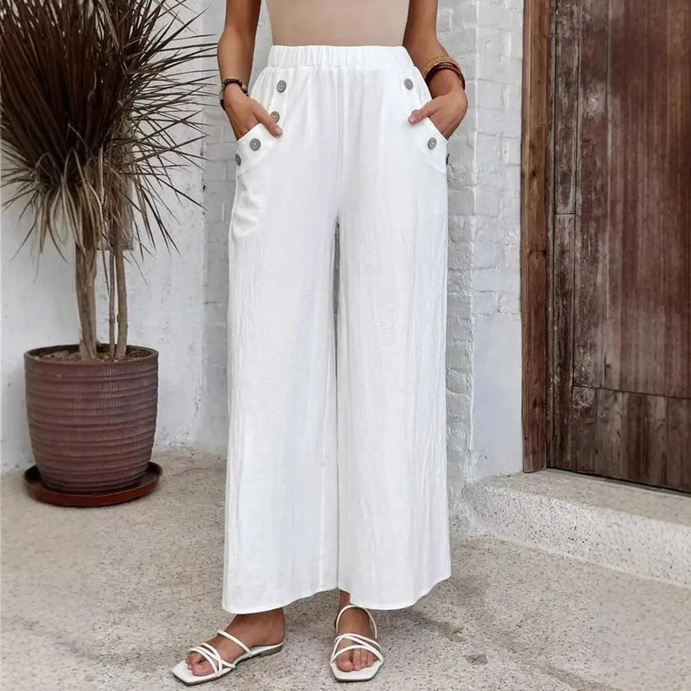 Women's Timeless Relaxed Trousers – Cotton Linen Design