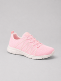 Women’s Comfort Slip-On Knit Trainers – Lightweight Sparkle Walking Shoes