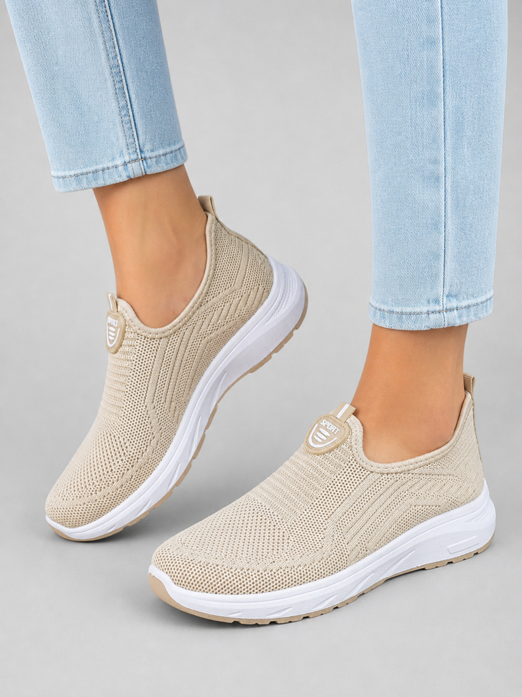 Women's Comfort Slip-On Trainers – Breathable Everyday Shoes
