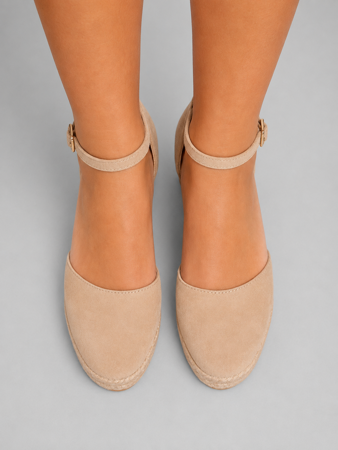 Women's Comfortable Closed Toe Wedge Sandals with Ankle Strap