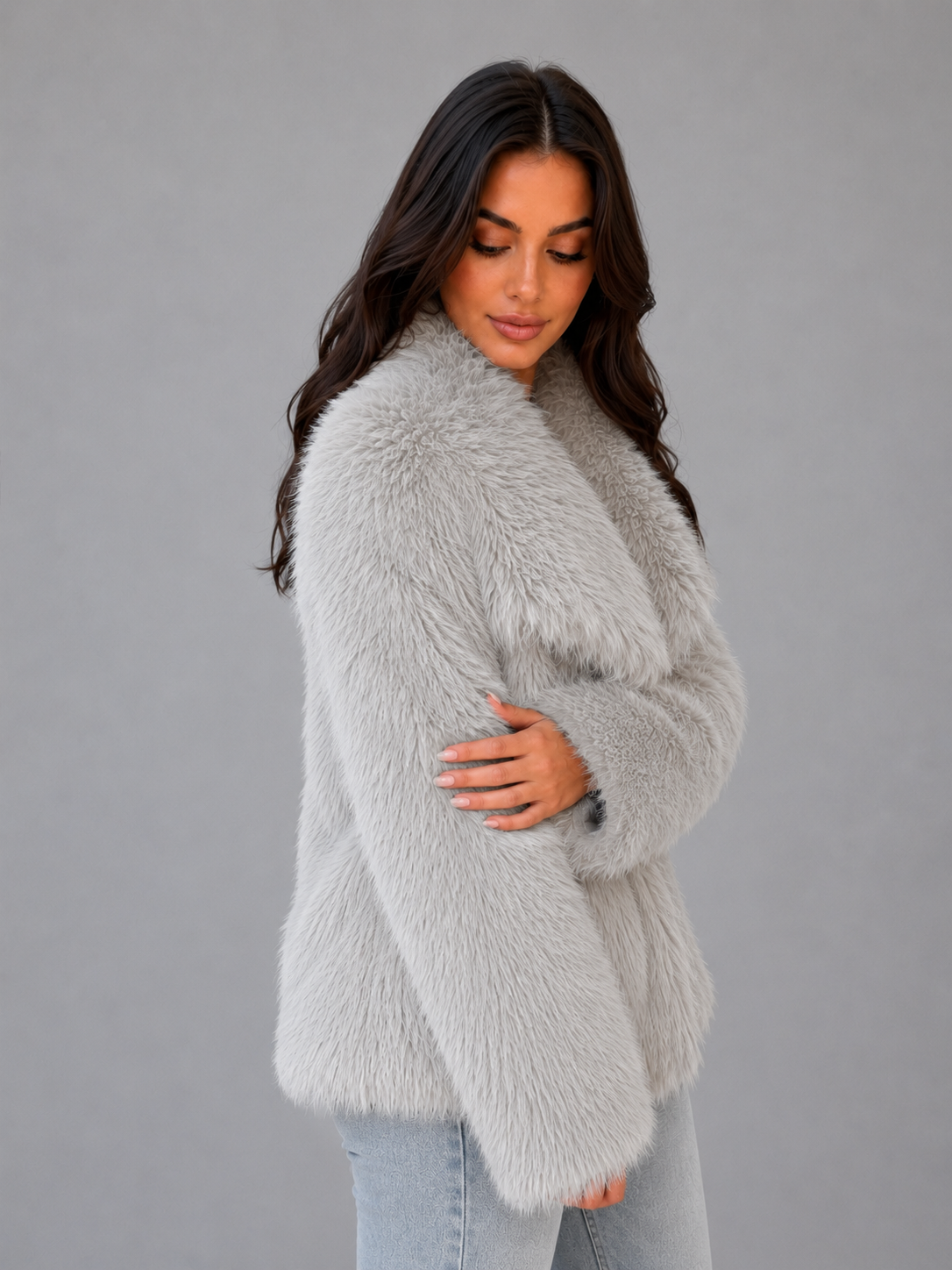 Women's Faux Fur Jacket – Soft Cosy Winter Coat