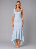 Women’s Ruched Lace Midi Dress – Sculpted Bodycon Fit