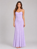 Women's Floral Sweetheart Maxi Dress – Flowing Silhouette