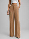 Women's High Waisted Wide Leg Trousers – Tailored Everyday Style