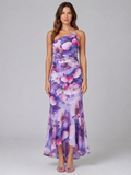 Women’s One Shoulder Floral Maxi Dress – Summer Occasion Style