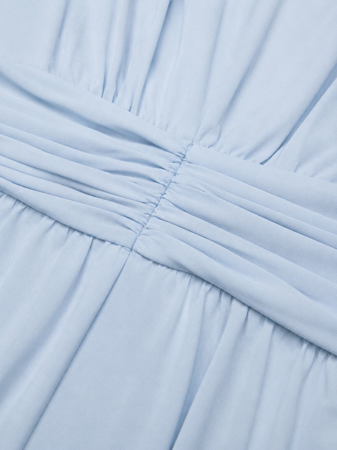 Women’s Ruched Chiffon Maxi Dress – Flowing Silhouette