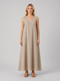 Women’s Sleeveless A-Line Maxi Dress – Relaxed Summer Elegance