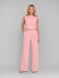 Women's Sleeveless Wide Leg Co-Ord Set – Casual Two-Piece Outfit