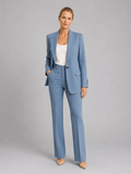 Women’s Tailored Blazer & High-Waist Trousers Set – Elegant Structured Suit