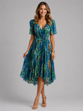 Women’s V-Neck Summer Dress – Flowing Silhouette