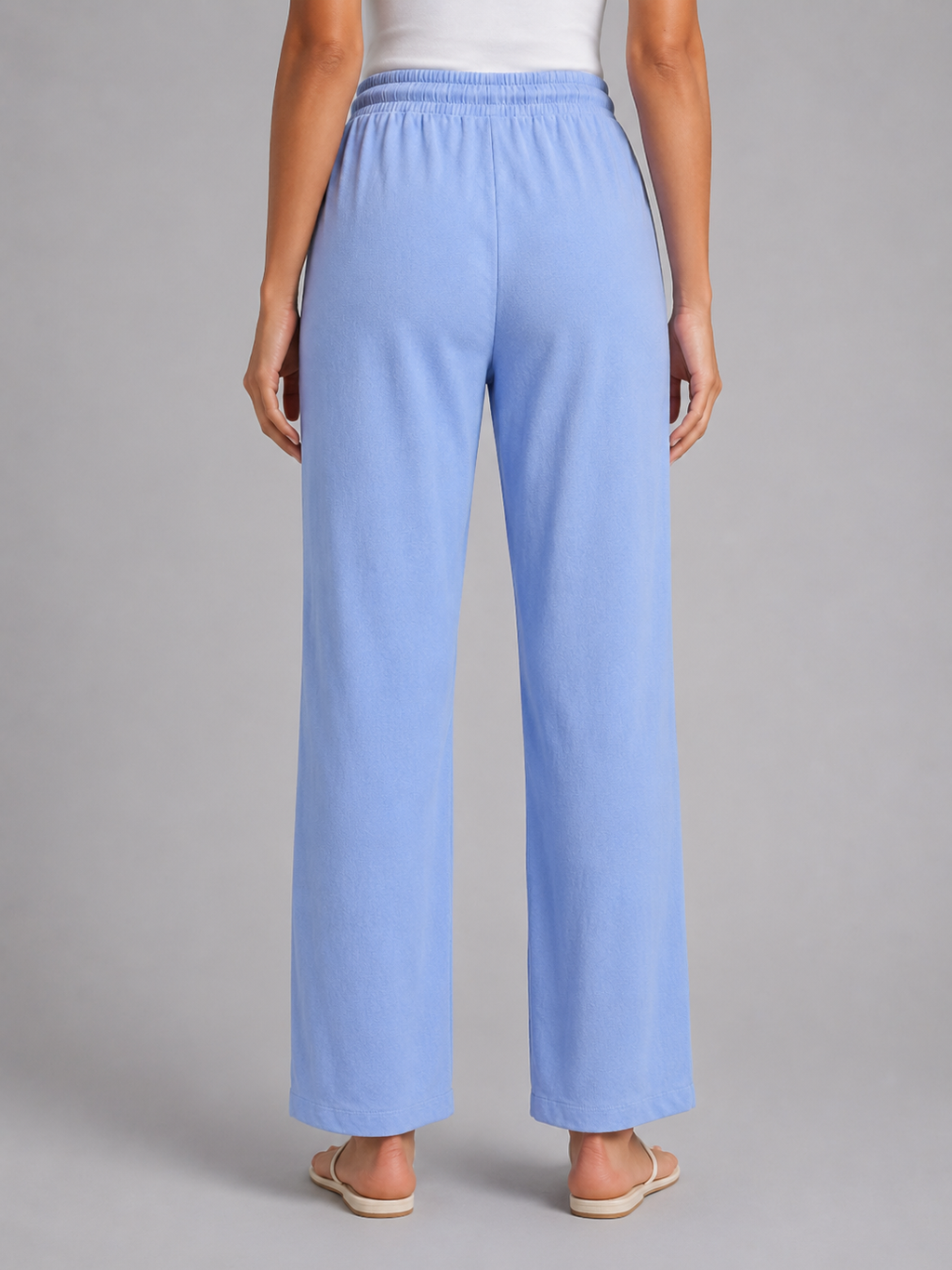 Women's Relaxed Drawstring Trousers – Wide Leg Casual Fit