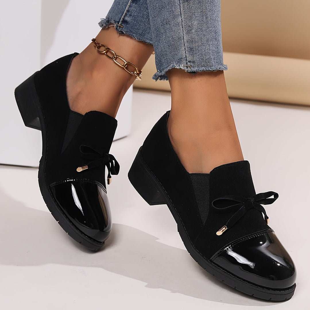 Women's Flexible Elegant Loafers – Lace-Up Heeled Finish