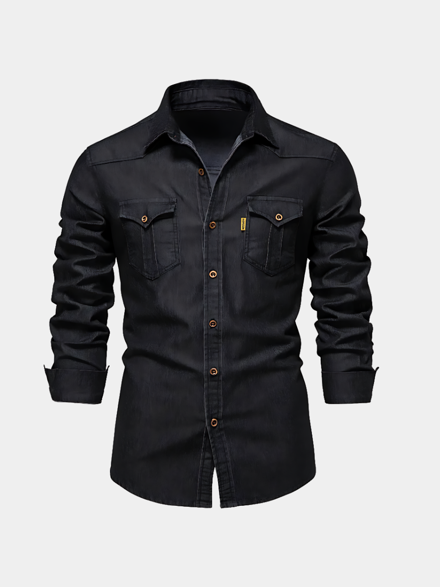 Men's Denim Elegant Shirt – Modern Timeless Design