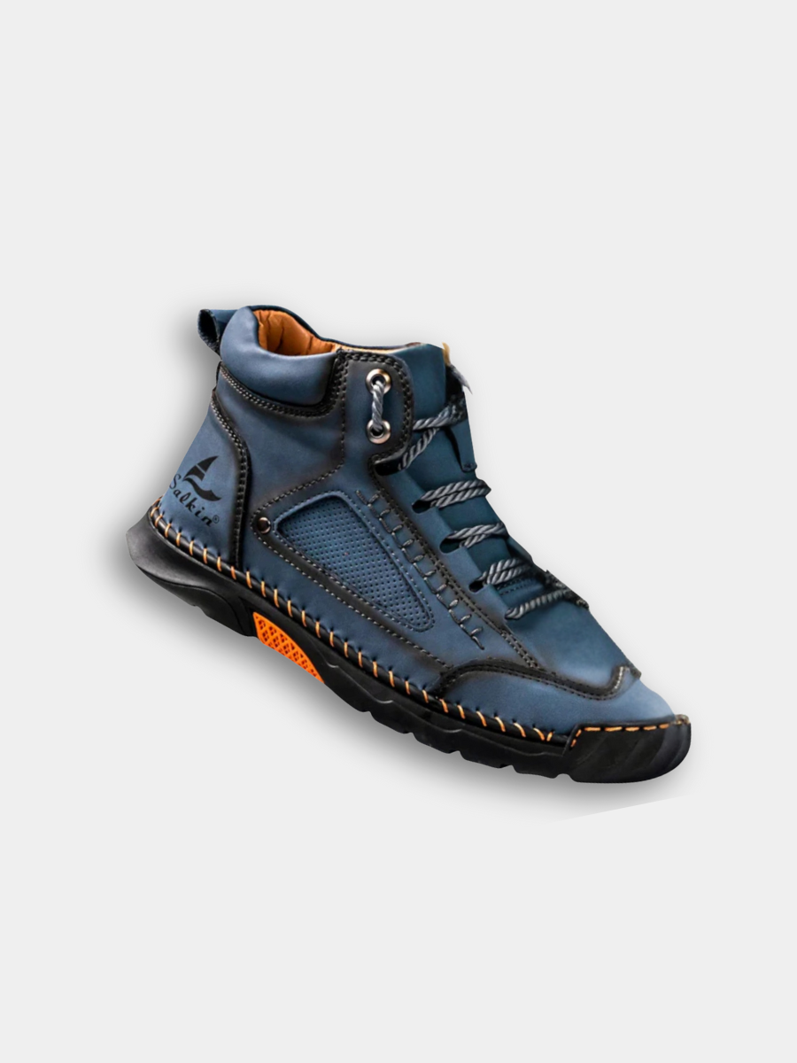 Men's Leather Flexible Boots – Modern Elegant Finish