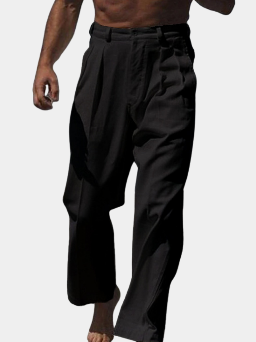Men's Linen Breathable Trousers – Summer Lightweight Design